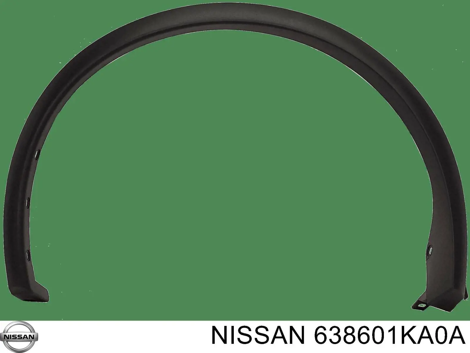 Placa sobreposta do pára-lama dianteiro direito para Nissan JUKE (F15)