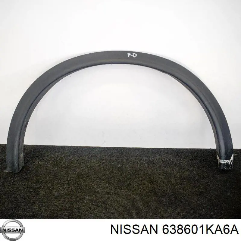 Расширитель (накладка) арки переднего крыла правый 638601KA6A Nissan/Infiniti