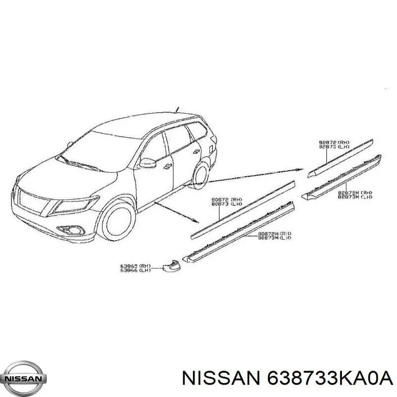  638733KA0A Nissan