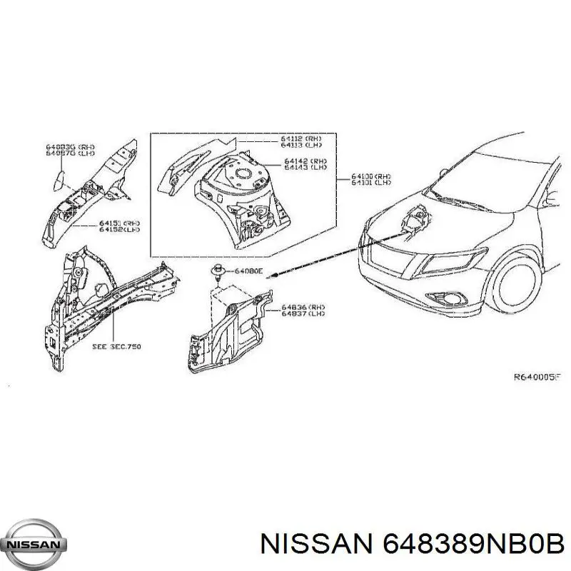  648389NB0B Nissan