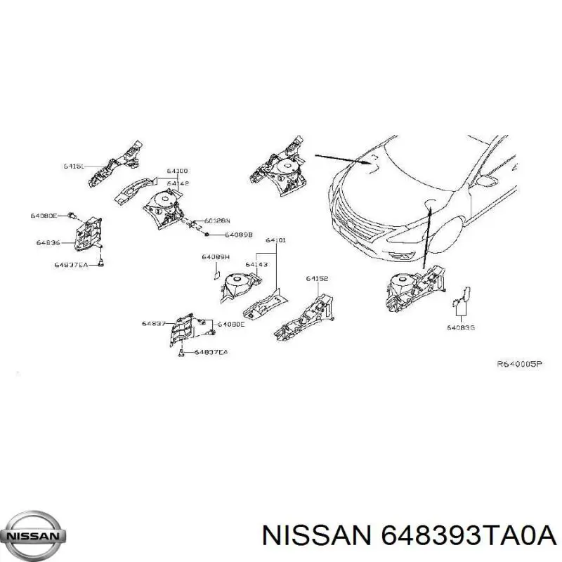  648393TA0A Nissan