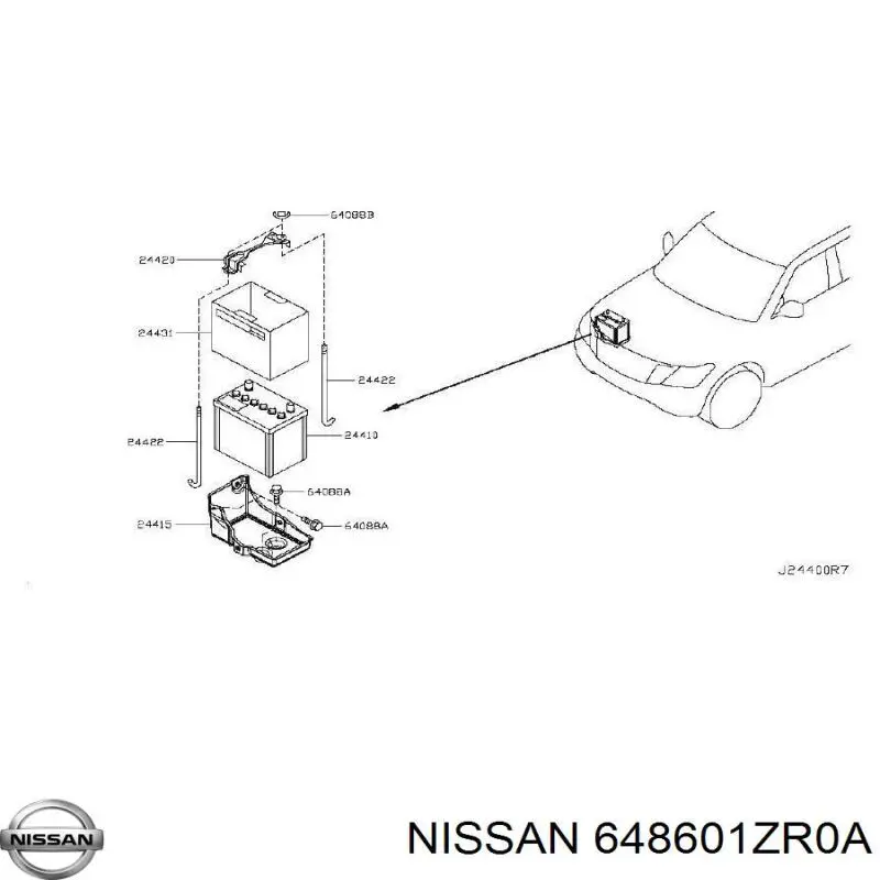  648601ZR0A Nissan