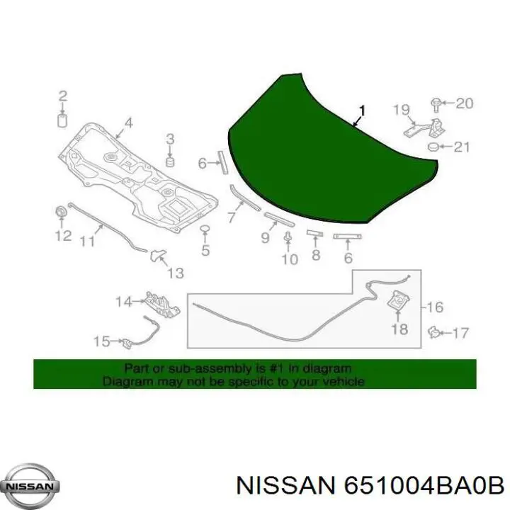 Капот Amparts APNS0503 цена, от 192.57 USD