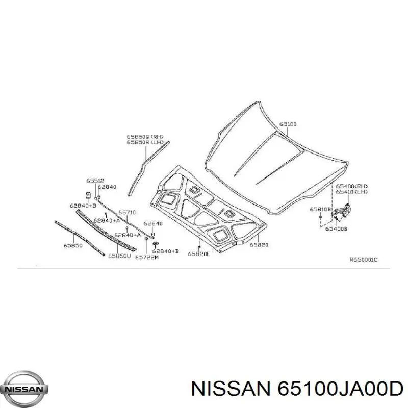 Капот на Nissan Altima L32 (Ниссан Альтима)