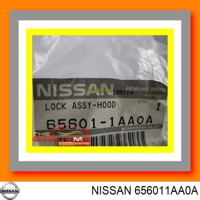 Замок капота Nissan/Infiniti 656011AA0A цена, от 25.40 USD