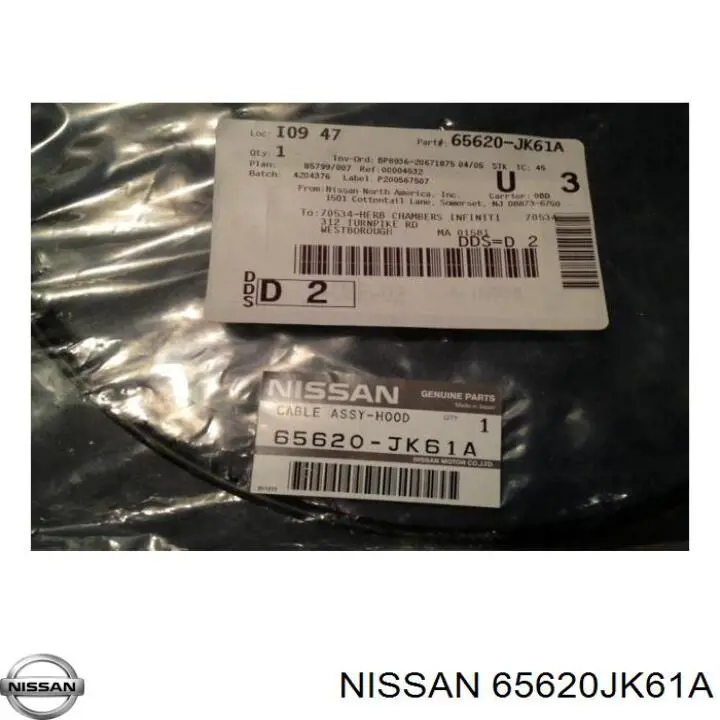  65620JK61A Nissan