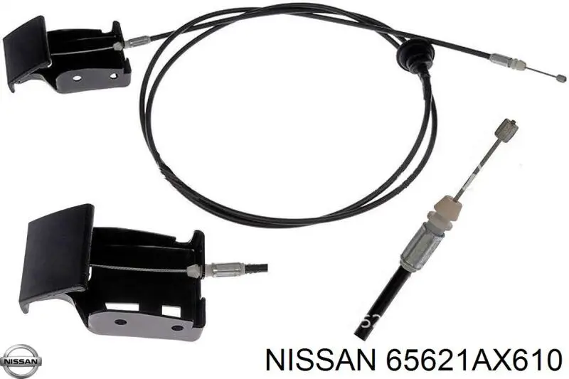 65621AX61A Nissan трос открывания капота