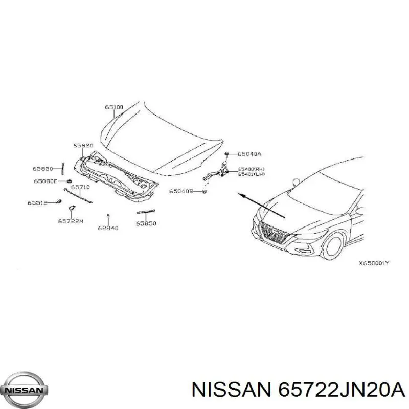  65722JN20A Nissan