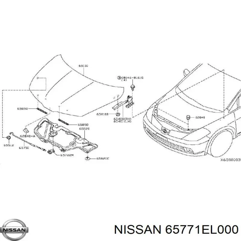  65771EL000 Nissan