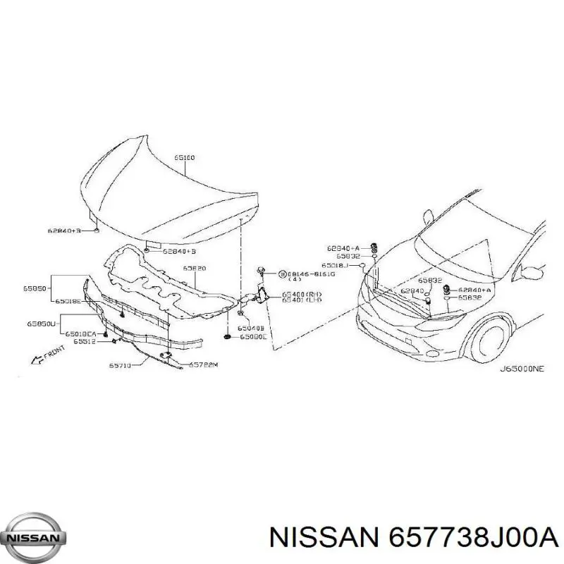 657738J00A Nissan 