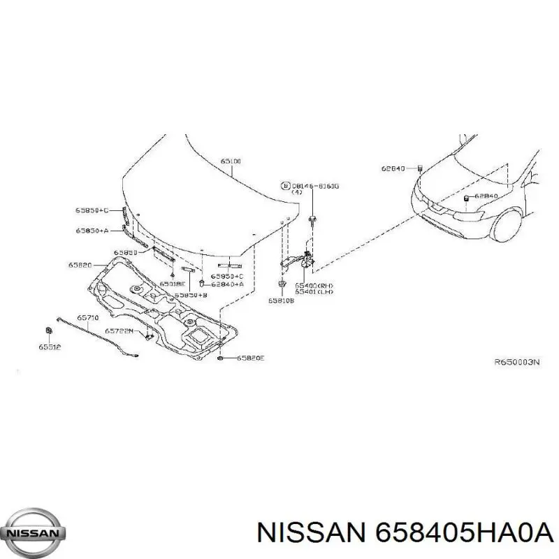  658405HA0A Nissan