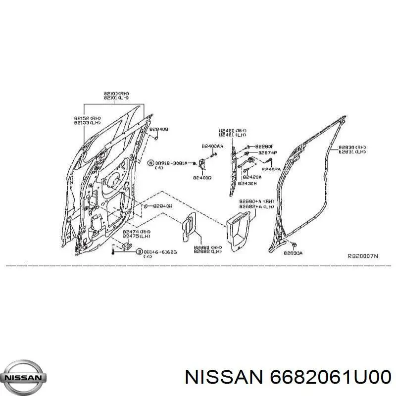  6682061U00 Nissan