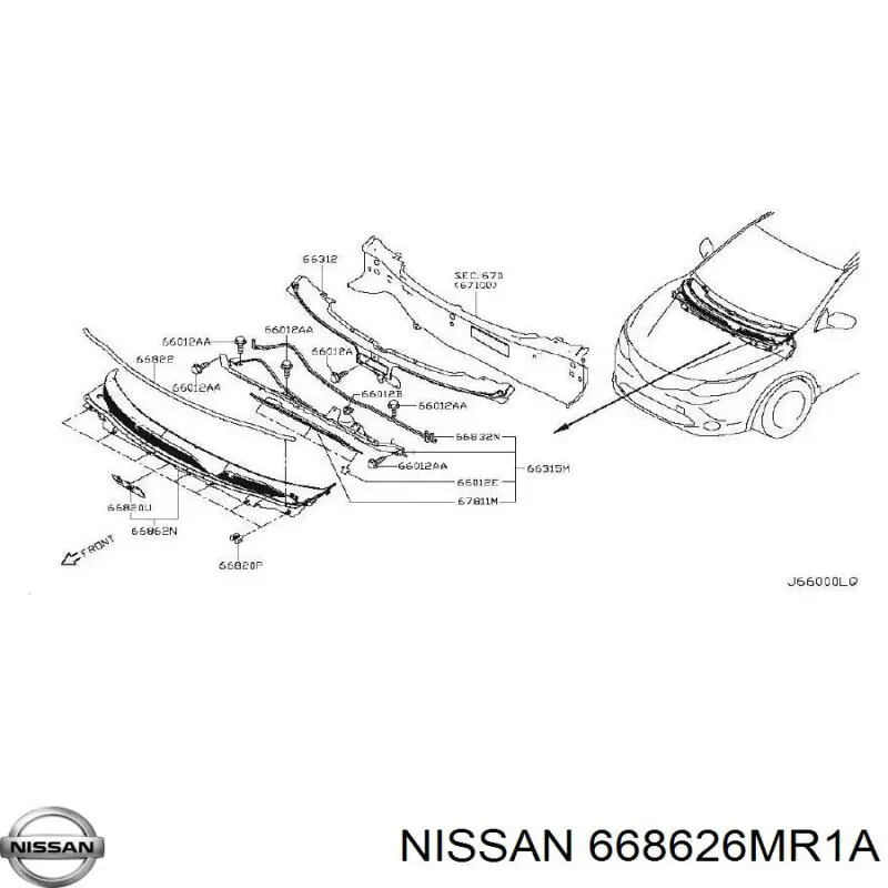  668626MR1A Nissan