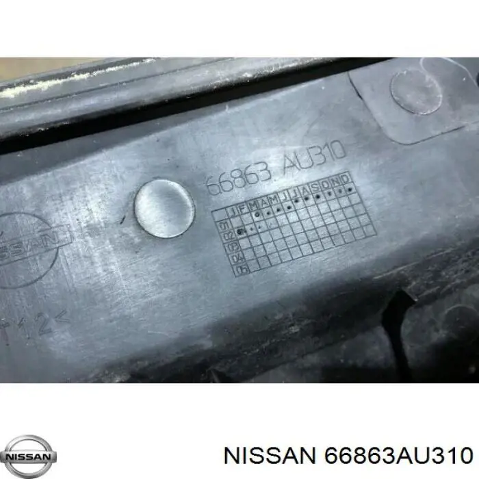 Решетка стеклоочистителей, левая Nissan/Infiniti 66863AU310 цена, от 25.34 USD