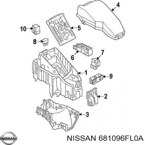 Nissan/Infiniti 681096FL0A цена, от 16.53 USD