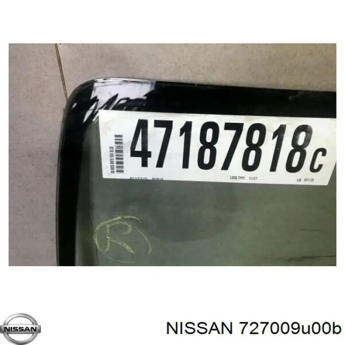 Стекло лобовое  Nissan 727009U00B