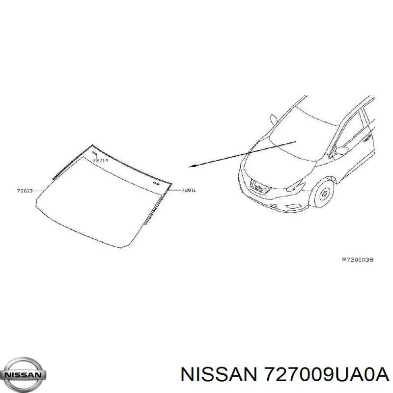 Лобовое стекло на Nissan Murano Z52