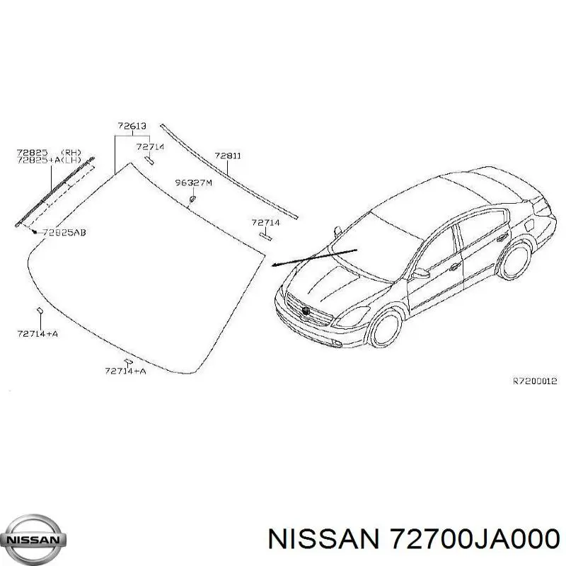 Pára-brisas para Nissan Altima 