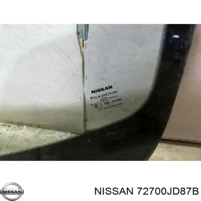 72700JD000 Nissan стекло лобовое
