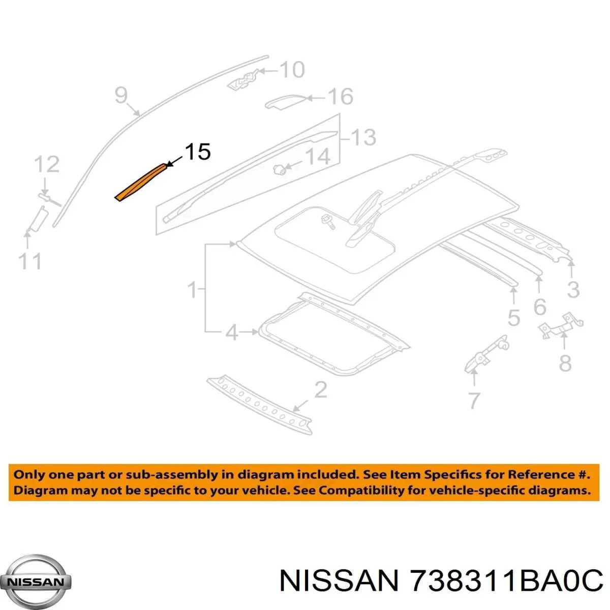 Купить 738311BA0C Nissan/Infiniti 