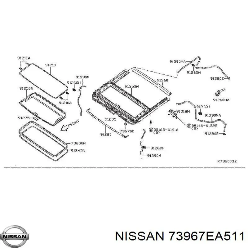  Nissan/Infiniti 73967EA511 цена, от 32.82 USD