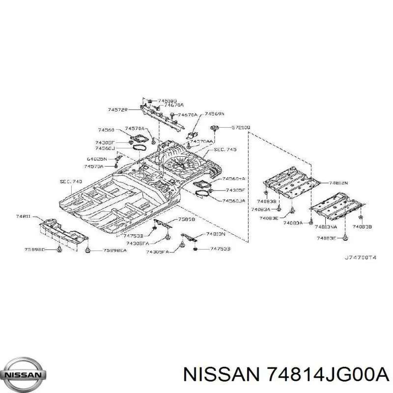  Nissan/Infiniti 74814JG00A цена, от 6.33 USD