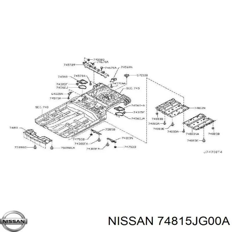  Nissan/Infiniti 74815JG00A цена, от 6.33 USD