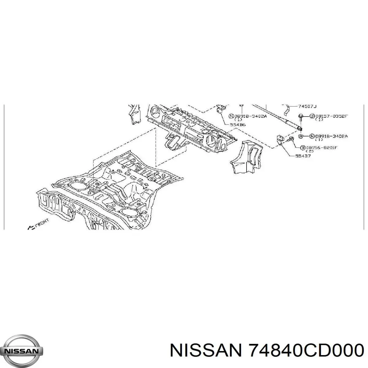  74840CD000 Nissan