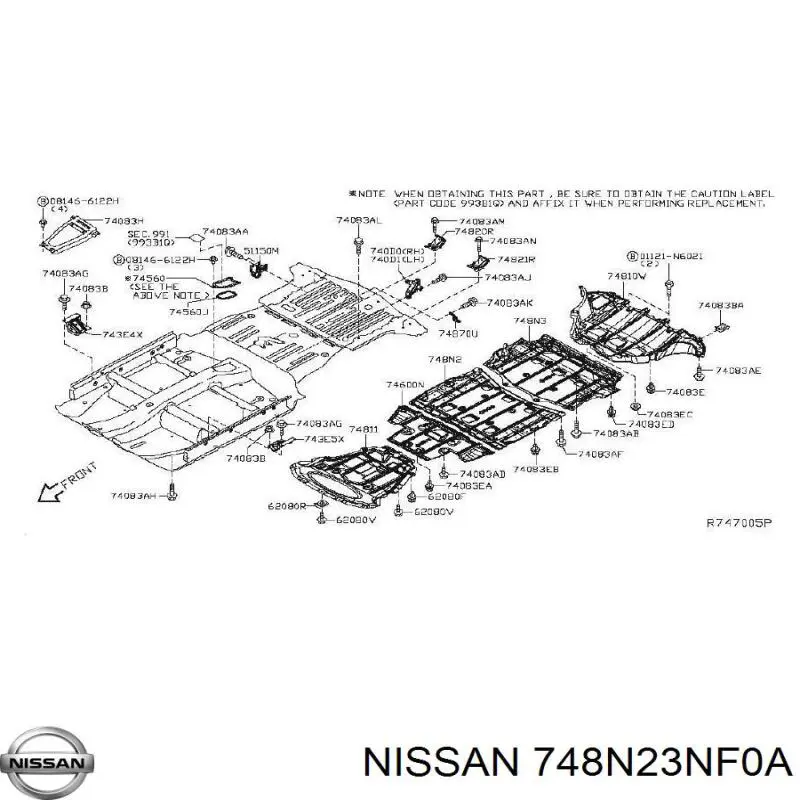  748N23NF0A Nissan