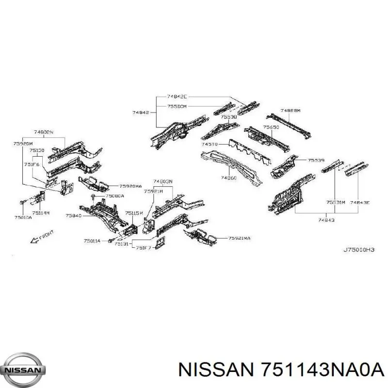  751143NA0A Nissan