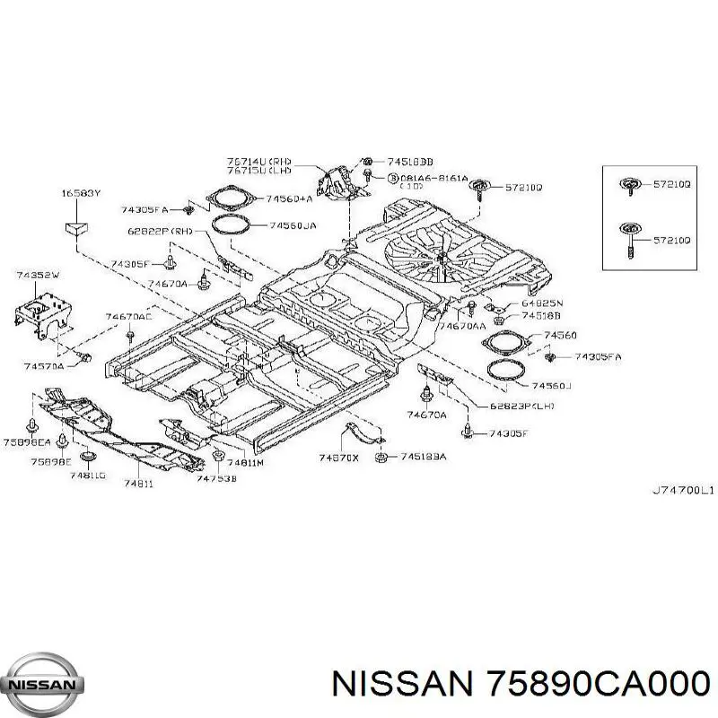  Защита двигателя, поддона (моторного отсека) Nissan Murano 