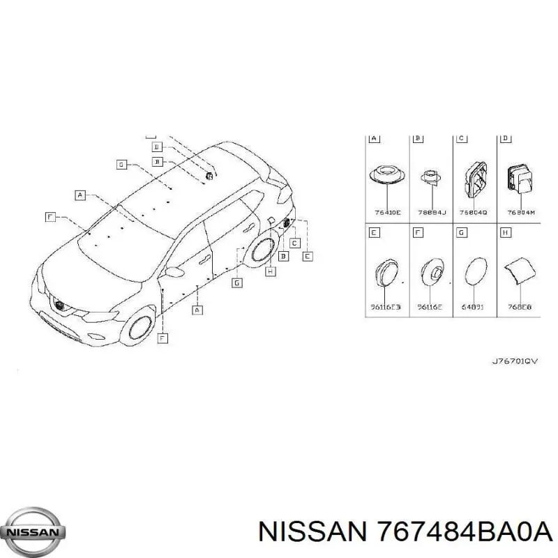  767484BA0A Nissan