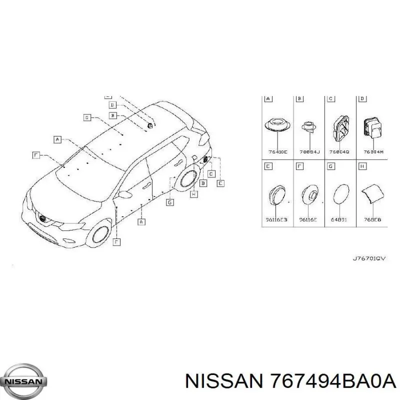  767494BA0A Nissan