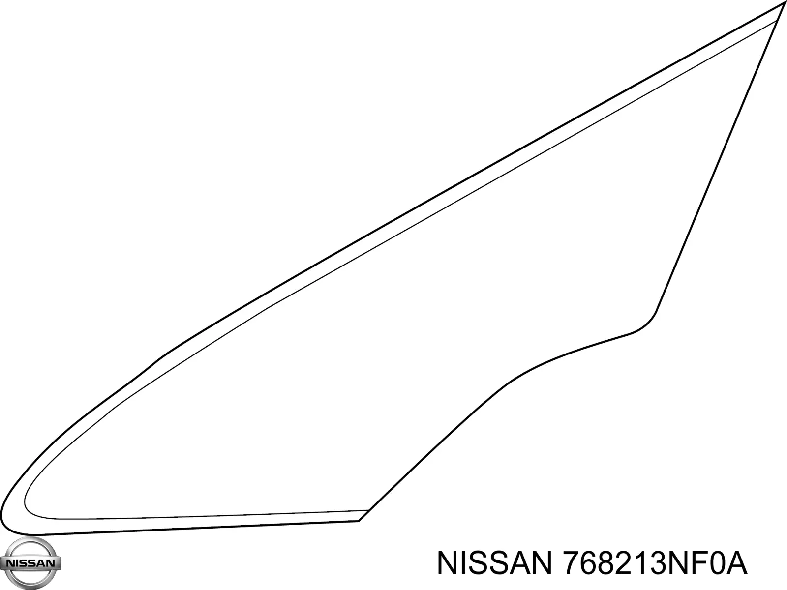 Стекло-форточка двери, передней, левой Nissan/Infiniti 768213NF0A цена, от 25.34 USD
