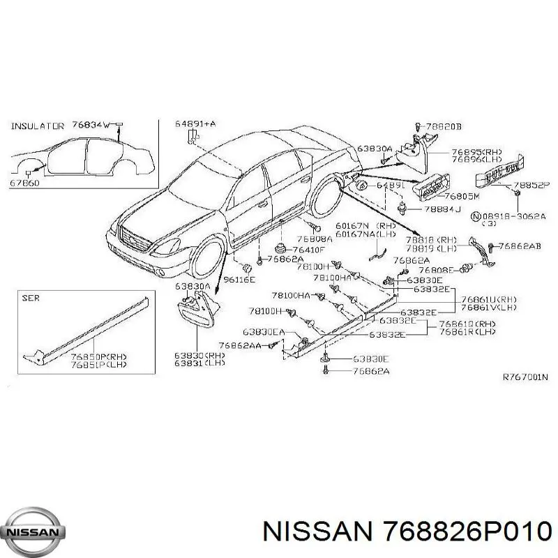  768826P010 Nissan