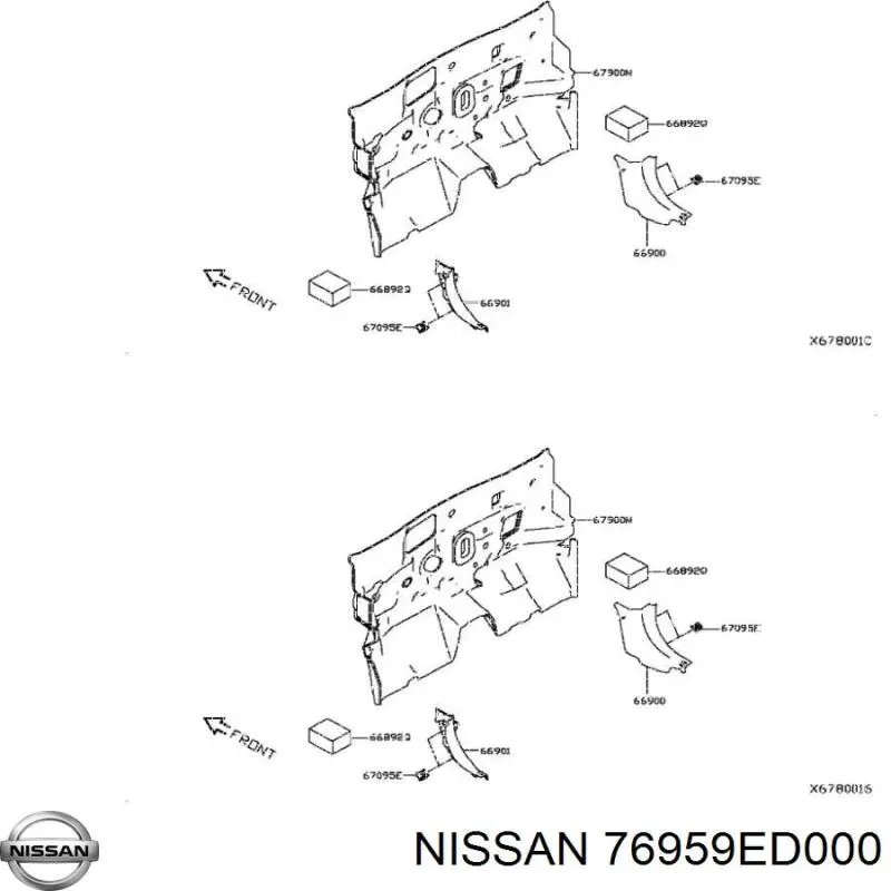  76959ED000 Nissan