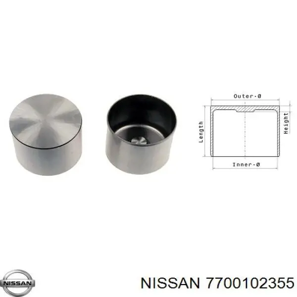 7700102355 Nissan гидрокомпенсатор