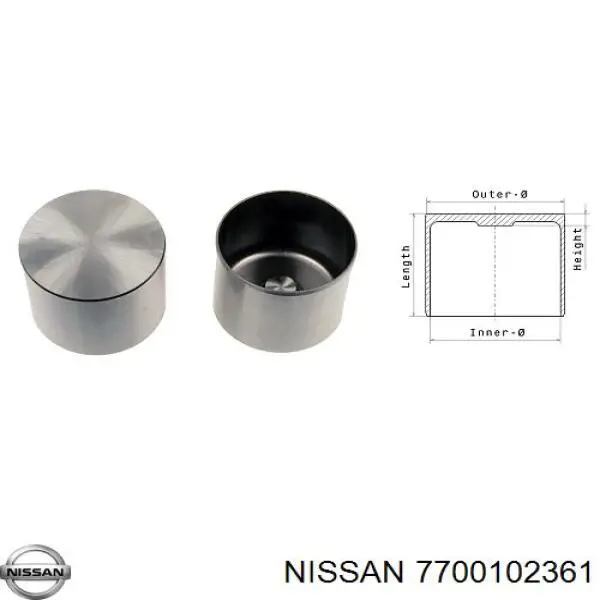 Купить 7700102361 Nissan/Infiniti Толкатель клапанов двигателя
