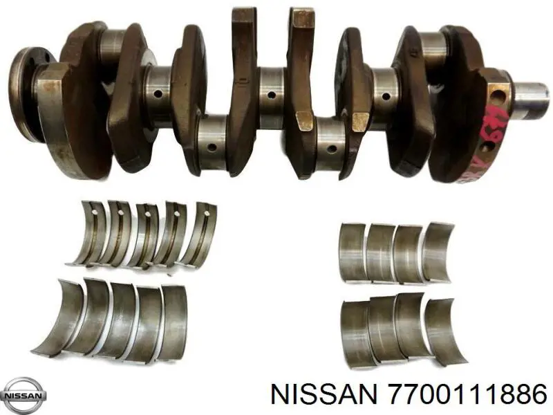 Коленвал двигателя 7700111886 Nissan