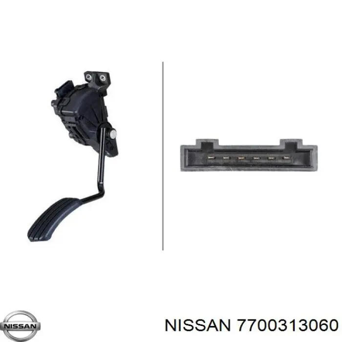 7700313060 Nissan pedal de gás (de acelerador)