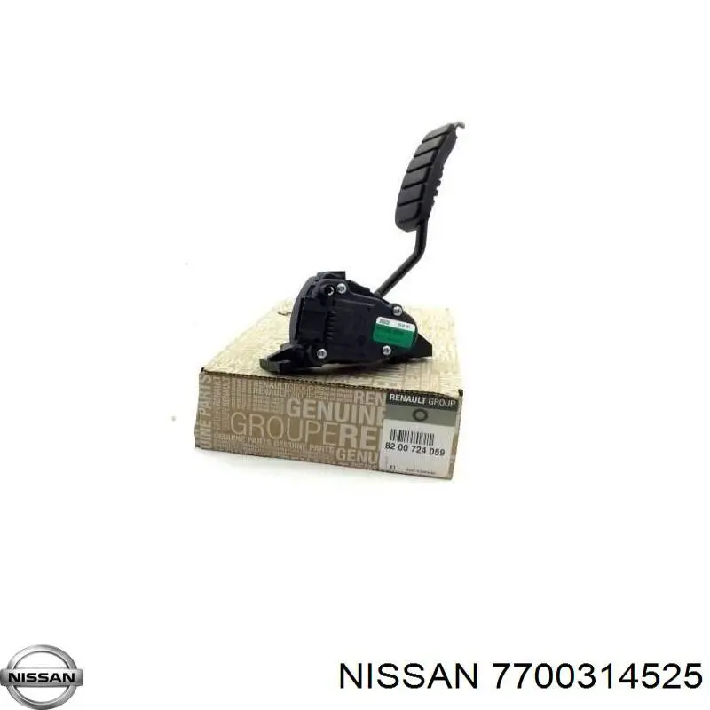 7700314525 Nissan pedal de gás (de acelerador)