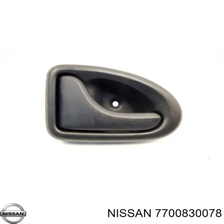 7700830078 Nissan maçaneta interna esquerda de braço da porta dianteira
