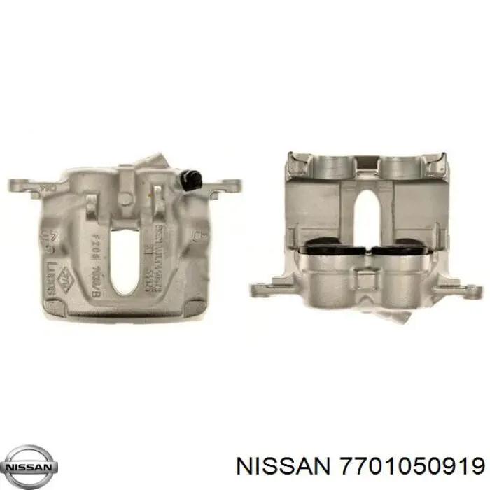 Суппорт тормозной передний левый 7701050919 Nissan/Infiniti