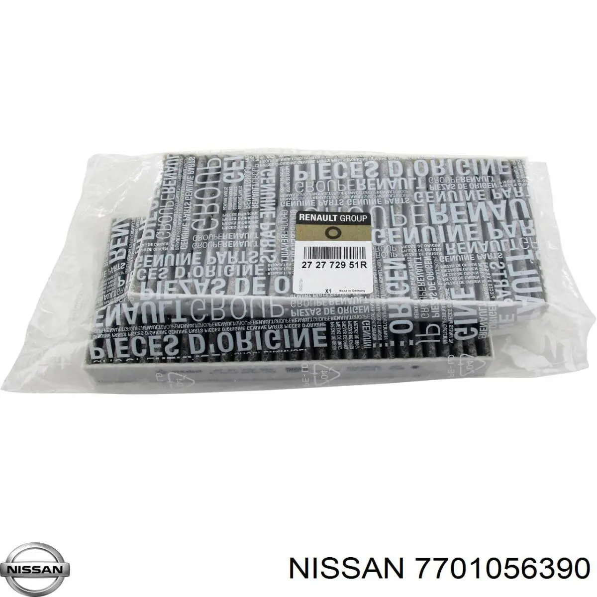 Купить 7701056390 Nissan/Infiniti Фильтр салона угольный