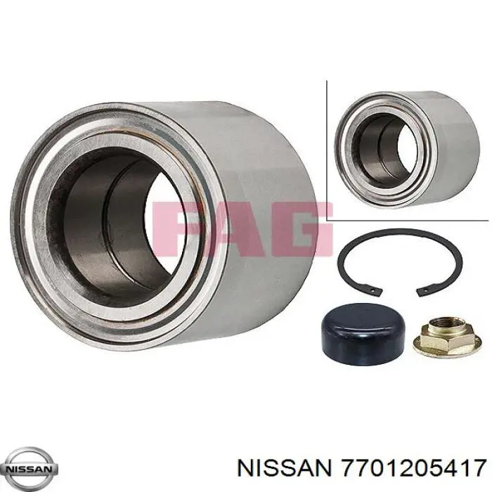 Подшипник задней ступицы 7701205417 Nissan