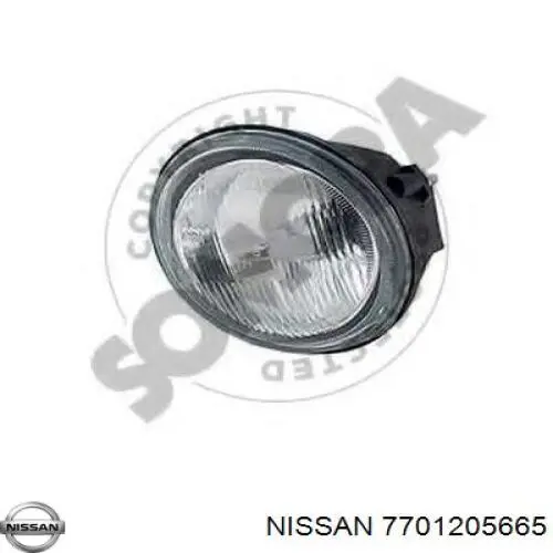 Левая противотуманная фара Renault (RVI) 7700412189