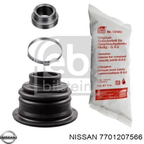 Пыльник шарнира угловых скоростей внутренний передний левый Nissan/Infiniti 7701207566 цена, от 14.81 USD