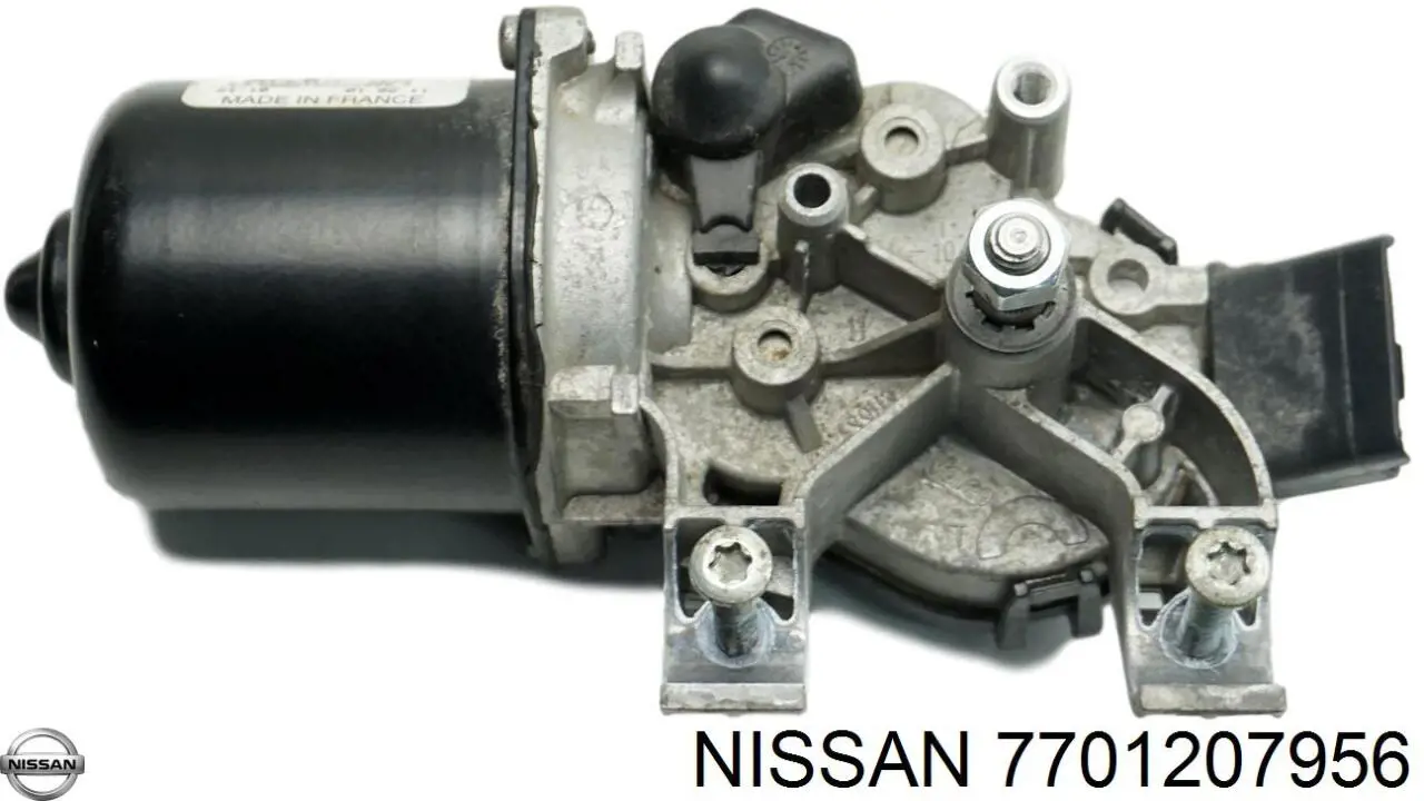 Мотор стеклоочистителя лобового стекла 7701207956 Nissan