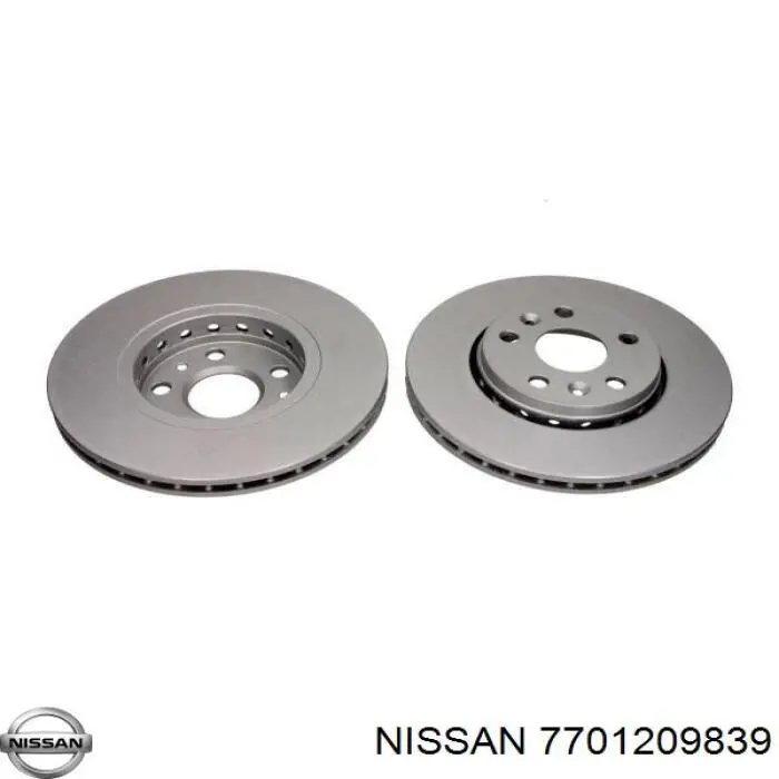 Передние тормозные диски 7701209839 Nissan/Infiniti