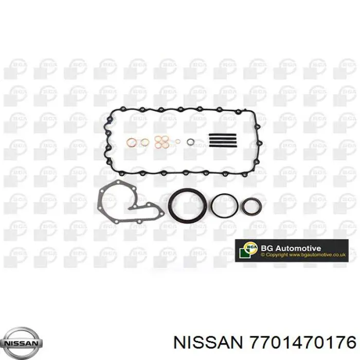 Нижний комплект прокладок двигателя 7701470176 Nissan